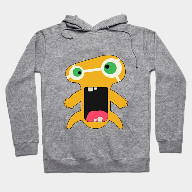 Cartoon yellow monster Hoodie by AndreKENO